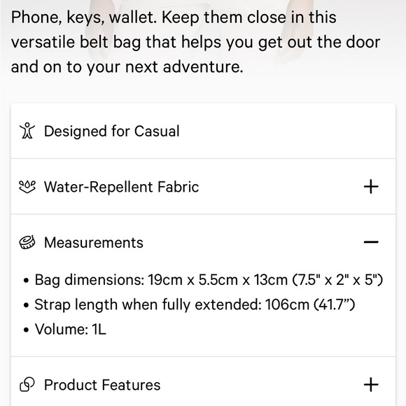 Lululemon belt bag 1L - Picture 7 of 7